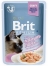 Zdjęcie Brit Premium Cat Sterilised saszetka w sosie z filetem z łososia 85g