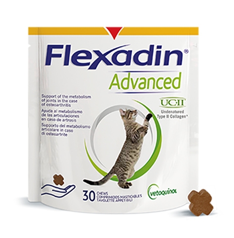 Zdjęcie Vetoquinol Flexadin Advanced Cat  mięsne kąski na stawy dla kotów 30 tabl.