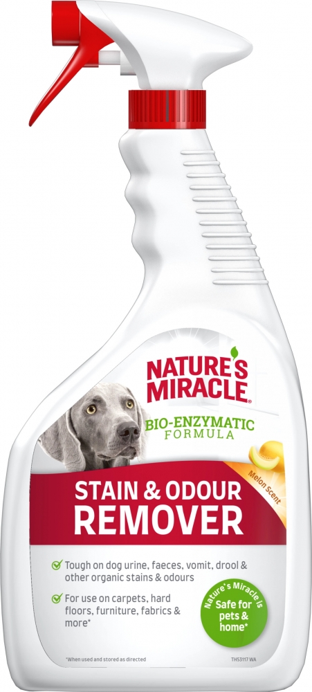 Zdjęcie Nature's Miracle Stain & Odour Remover Dog Melon o zapachu melona odplamiacz i neutralizator 946 ml