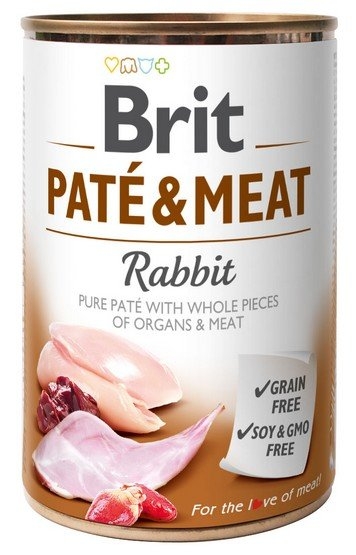 Zdjęcie Brit  Pate & Meat puszka dla psa  z królikiem 400g