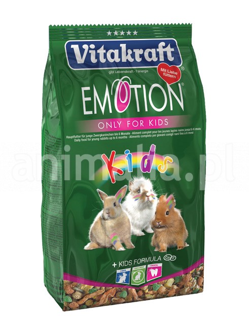 Zdjęcie Vitakraft Emotion Kids - Pokarm dla młodych królików  Only for Kids 600g