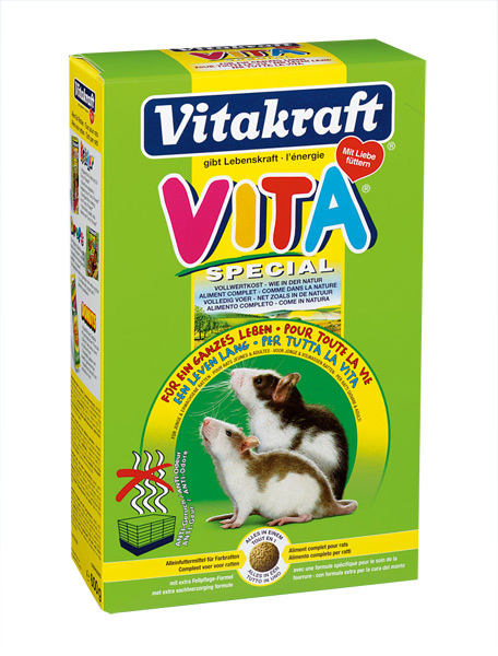 Zdjęcie Vitakraft Vita Special for Rats pokarm dla szczurów granulat 0.6kg