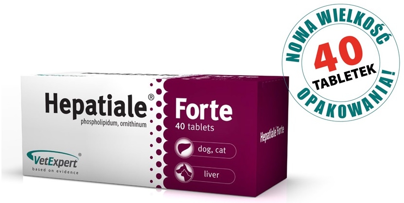 Zdjęcie VetExpert Hepatiale Forte  dla psów i kotów 40 tabletek