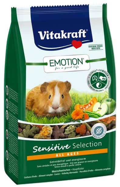 Zdjęcie Vitakraft Emotion pokarm dla świnek morskich  Sensitive Selection All Ages 600g