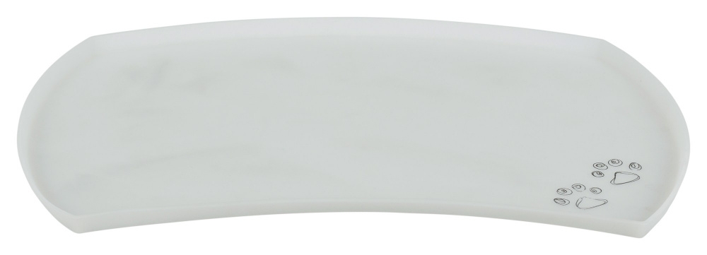 Zdjęcie Trixie Silikonowa podkładka pod miski z krawędzią  jasnoszara 48 x 27 cm