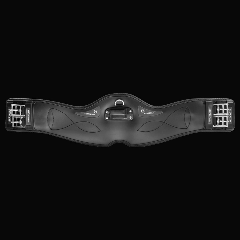 Zdjęcie BR Acavallo popręg ujeżdżeniowy anatomiczny  Comfort Gel z gumami czarny 