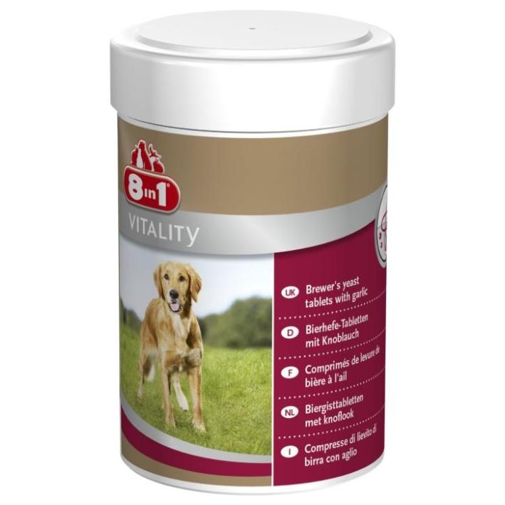 Zdjęcie 8in1 Tabletki drożdżowe dla psów  na zdrową sierść 260 szt.