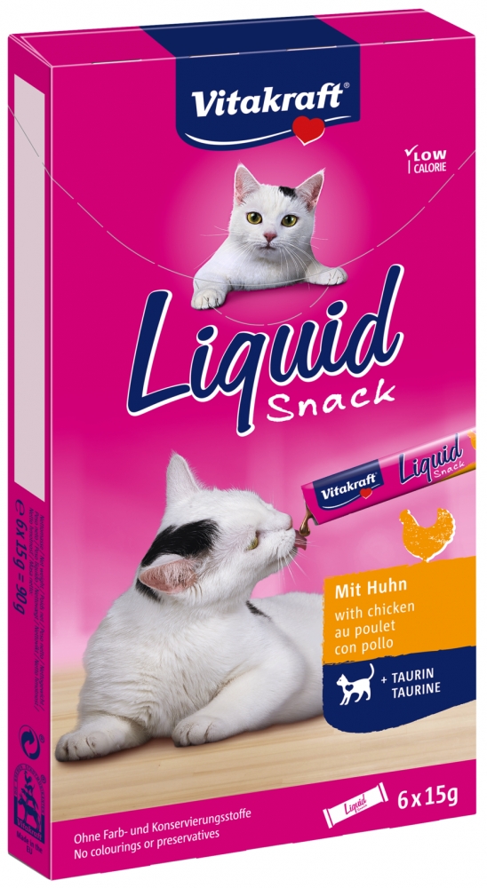Zdjęcie Vitakraft Cat Liquid Snack sos dla kota  kurczak + tauryna 6 szt.
