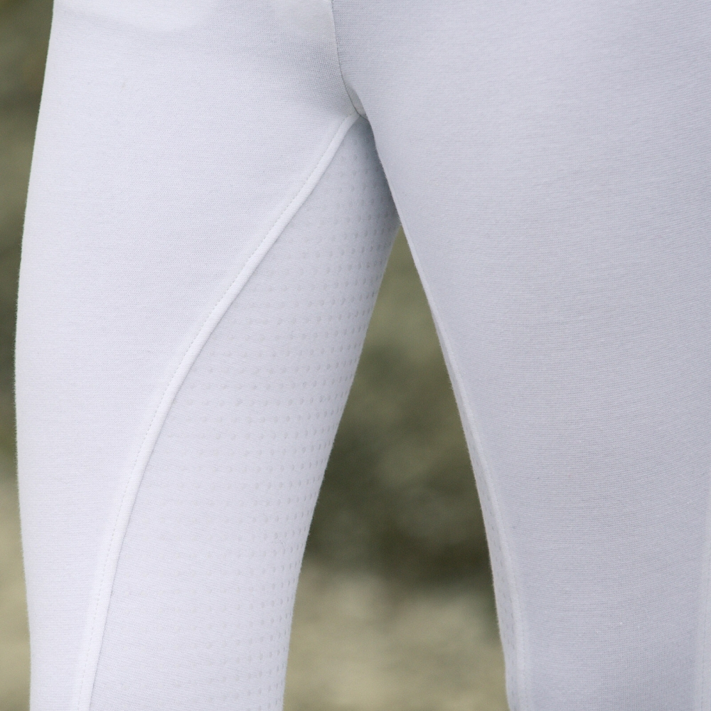 Zdjęcie Horze Bryczesy Active damskie z silikonowym lejem białe 