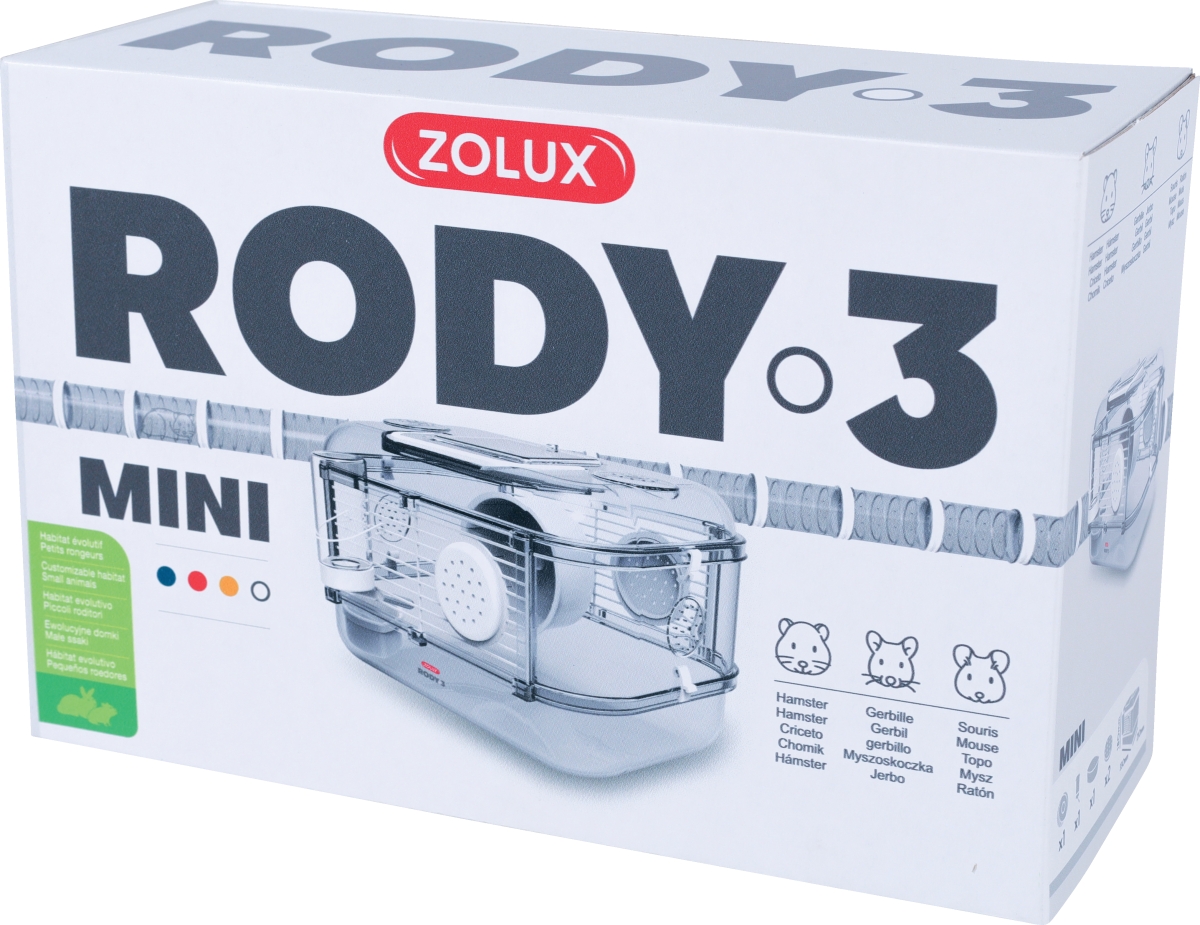 Zdjęcie Zolux Klatka Rody 3 Mini dla małych gryzoni biała 33 x 21 x 18 cm
