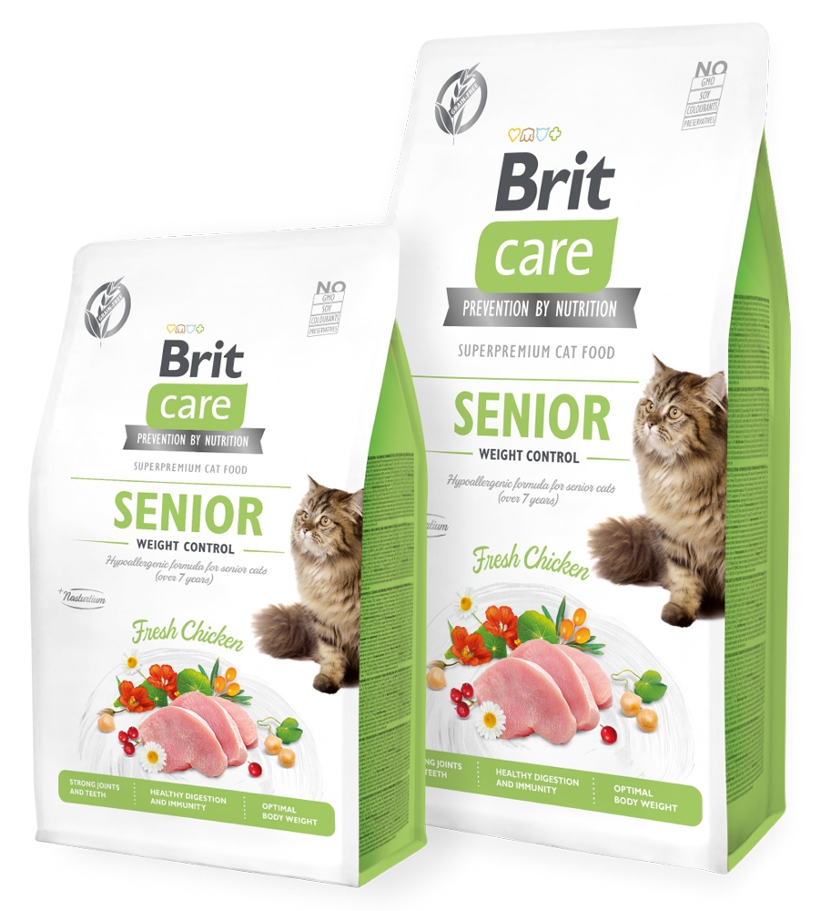 Zdjęcie Brit Care Cat Senior Weight Control Grain Free koty starsze i z nadwagą 400g