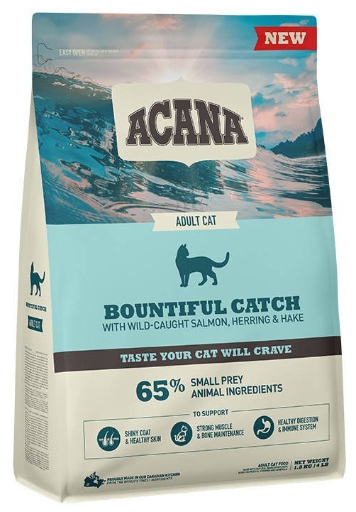 Zdjęcie Acana Bountiful Catch Adult Cat  łosoś, śledź, morszczuk, pstrąg 1.8kg