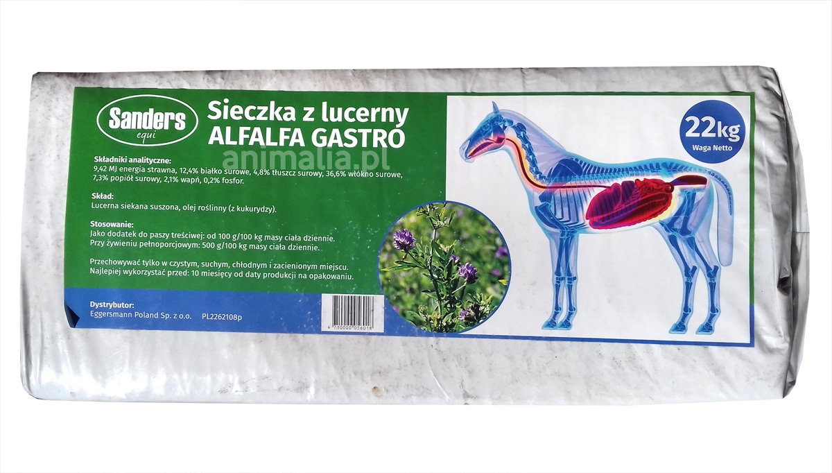 Zdjęcie Eggersmann Alfalfa Gastro plus  lucerna z olejem lnianym 18kg