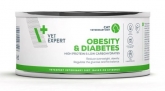 Zdjęcie 4T Vet Diet Obesity & Diabetes Cat puszka  pasztet z indykiem 100g
