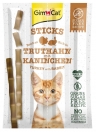 Zdjęcie Gimcat Cat Sticks kabanosy dla kota Grain Free z indykiem i królikiem 4 szt.