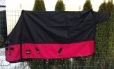 Zdjęcie Start Derka padokowa 2-Tone z gładką podszewką  czarno-czerwona 