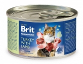 Brit Premium by Nature puszka dla kota indyk z jagnieciną  200g