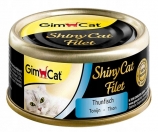 Gimcat ShinyCat Filet puszka dla kota tuńczyk z ryżem 70g