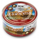 Zdjęcie Princess Premium Cat Classic Gold puszka układ moczowy i wątroba kurczak, tuńczyk i przegrzebki z żurawiną 170g