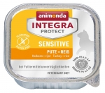 Zdjęcie Animonda Integra Sensitive tacka dla kota  indyczka + ryż 100g