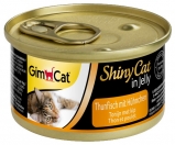 Zdjęcie Gimcat ShinyCat puszka dla kota w galaretce tuńczyk z kurczakiem 70g