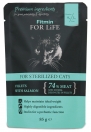 Zdjęcie Fitmin For Life Sterilised saszetka dla kotów kastrowanych filety z łososiem 85g
