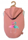 Zdjęcie Pchełka Bluza polarowa Flamingi dla psa  różowa 