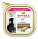 Zdjęcie Almo Nature HFC Complete tacka dla psów mała  szynka z groszkiem 85g