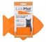 Zdjęcie LickiMat Classic Casper mata miękka w kształcie rybki dla kota pomarańczowa 22 x 15 cm