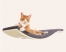 Zdjęcie Cosy And Dozy Półka dla kota Chill DeLuxe  Maple (klon), kolor Smooth Dark Grey 90 x 41 cm