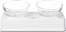 Zdjęcie Catit Style Glass Diner zestaw misek na podstawce 2 x 200 ml biały 12 x 13 x 28 cm
