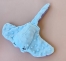Zdjęcie Kotul Craft Płaszczka z kocimiętką zabawka dla kota  wiosenna edycja: błękit + fiolet 25 x 27 cm