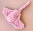 Zdjęcie Kotul Craft Płaszczka z kocimiętką zabawka dla kota  różowa pudrowa minky 25 x 27 cm