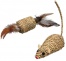 Zdjęcie Trixie Zestaw naturalnych zabawek z trawy morskiej myszka i walec z piórkami 10 cm / 5 x 4 cm