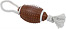 Zdjęcie Zolux Piłka rugby ze sznurkiem winylowa  10 cm 