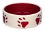 Zdjęcie Trixie Miska ceramiczna w łapki kremowo-czerwona 0.3 l/ø 12 cm