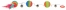 Zdjęcie Trixie Piłki tęczowe z piórkiem na gumce 3.5 cm 