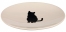 Zdjęcie Trixie Miska ceramiczna talerzyk biała z czarnym kotkiem 18 x 15 cm
