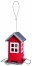 Zdjęcie Trixie Karmnik ogrodowy domek dla ptaków metalowy  czerwony/srebrny 19 x 20 x 19 cm