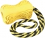 Zdjęcie Zolux Zabawka kość kauczukowa ze sznurem Titan  small, żółta 