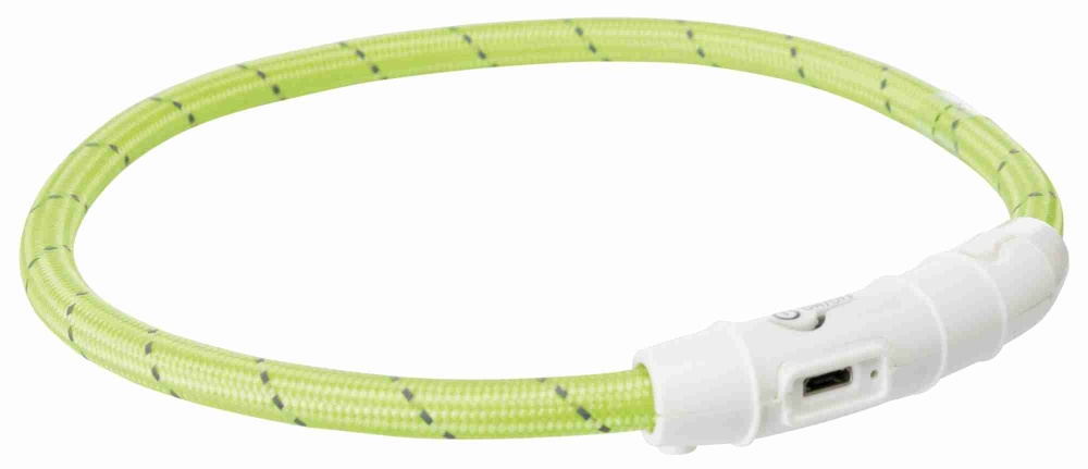 Zdjęcie Trixie Obroża świecąca ładowana przez USB  zielona L/XL, max. 65 cm