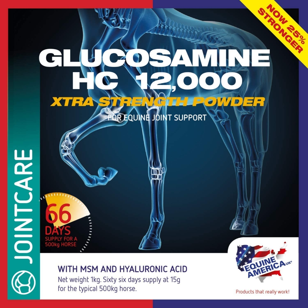 Zdjęcie Equine America Glucosamine 12.000 PLUS MSM + HA Xtra Strength  1kg