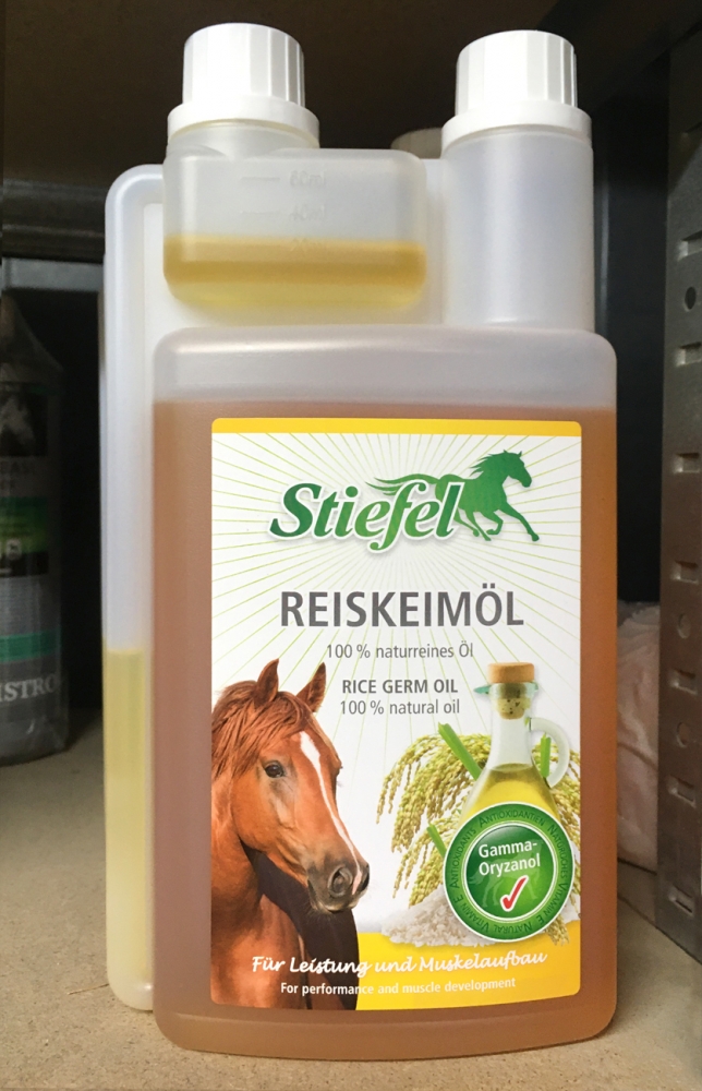 Zdjęcie Stiefel Reiskeimöl olej ryżowy dla koni  gamma oryzanol + witamina E 1l