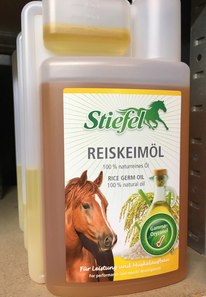 Zdjęcie Stiefel Reiskeimöl olej ryżowy dla koni  gamma oryzanol + witamina E 1l