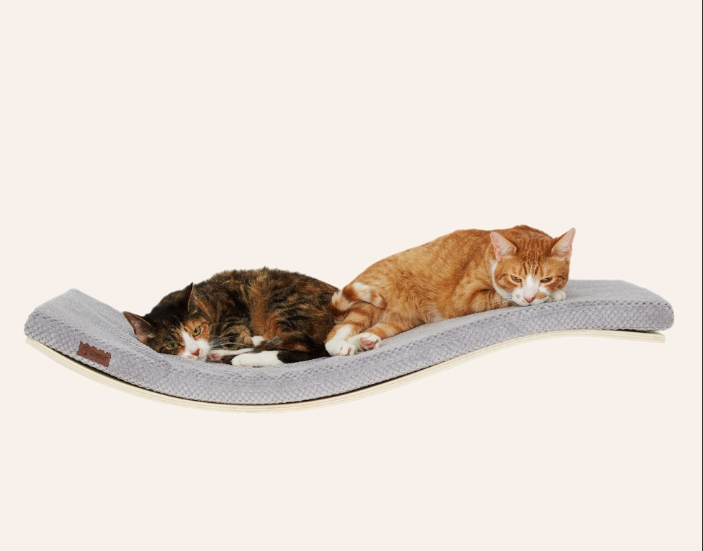 Zdjęcie Cosy And Dozy Półka dla kota Chill DeLuxe  Maple (klon), kolor Soft Gray 90 x 41 cm