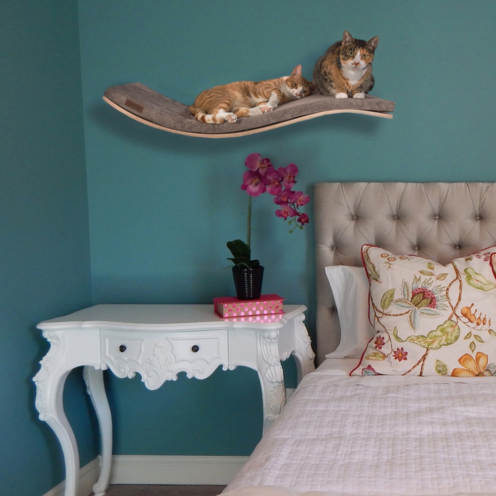 Zdjęcie Cosy And Dozy Półka dla kota Chill DeLuxe  Maple (klon), kolor Smooth Light Brown 90 x 41 cm