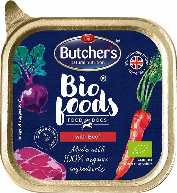 Zdjęcie Butcher's Bio Foods tacka dla psa  z wołowiną 150g