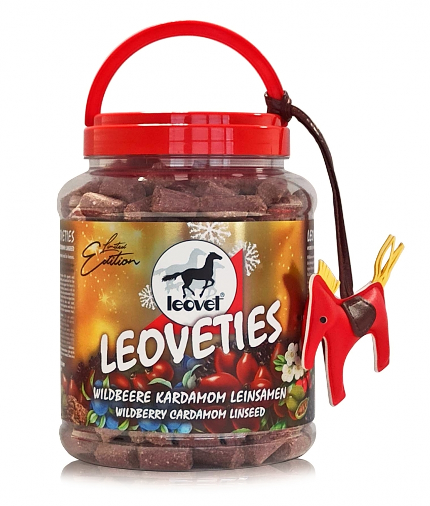 Zdjęcie Leovet Leoveties Winter Special Edition 2021 przysmaki dla koni + breloczek GRATIS! dzikie jagody, siemię lniane i kardamon 2,25kg