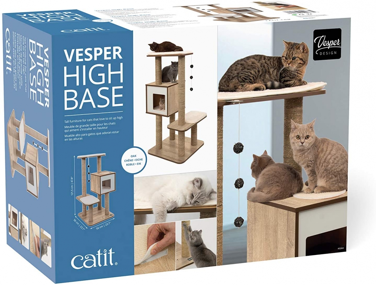 Zdjęcie catit Vesper Catit Vesper V-High Base drapak dla kota orzech włoski 56x 56x 121.5cm