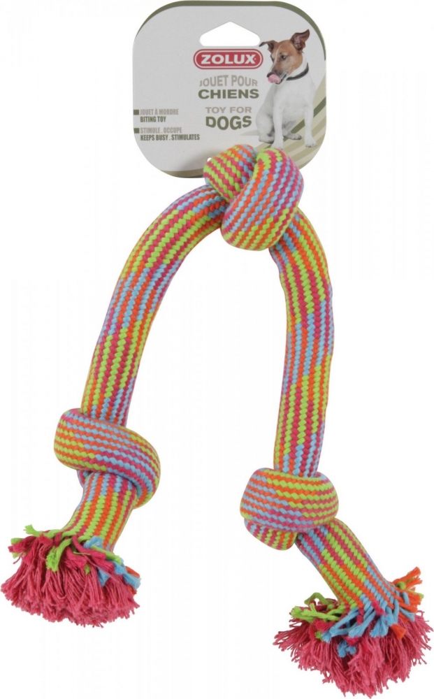 Zdjęcie Zolux Zabawka sznurowa trzy węzły  kolorowa 48 cm